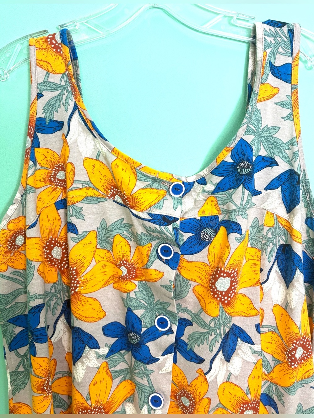 Floral Button-Front Sundress - Picture 3 of 16